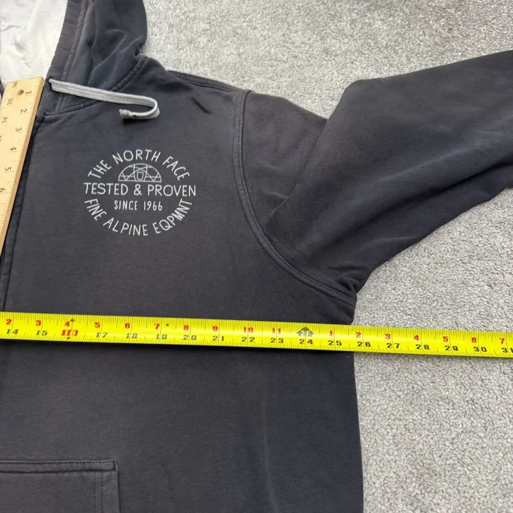 The North Face Fine Alpine Full Zip Hoodie Sweatshirt Mens XL Gray Fleece Casual